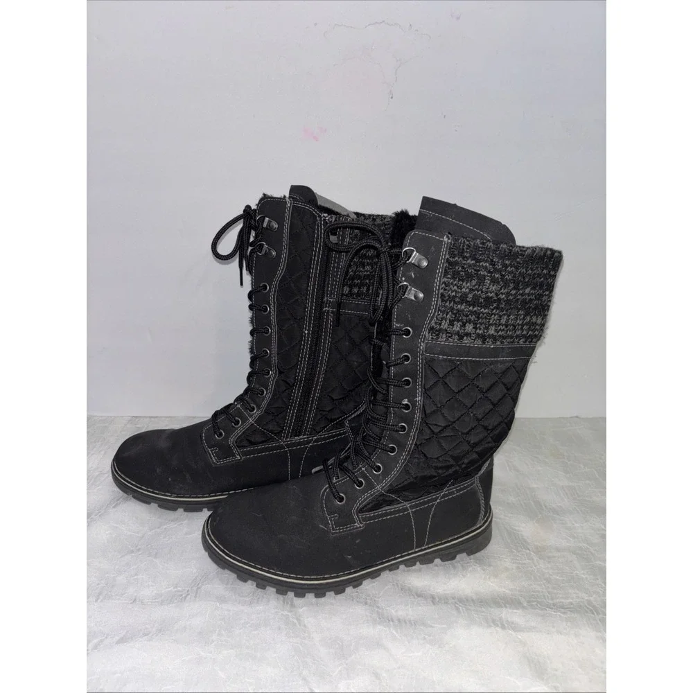 Women's Black Polar Winter Boots Size 9